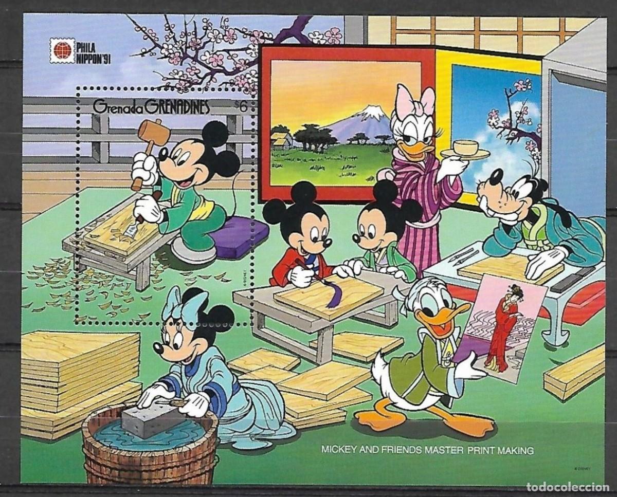 Sellos: GRENADA GRENADINES 1991 SHEET MNH DISNEY PHILANIPPON - Foto 1