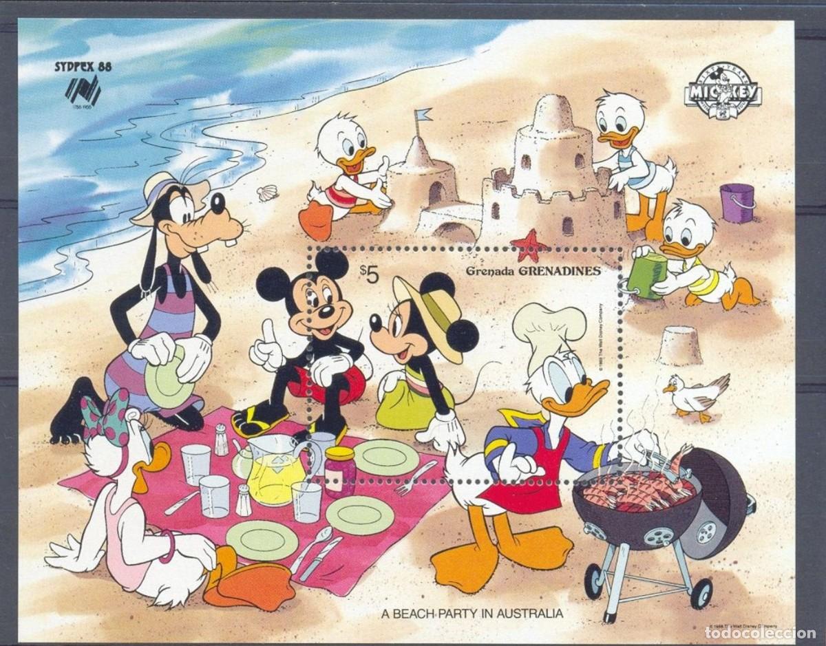 Sellos: GRENADA GRENADINES 1988 SHEET MNH DISNEY SYDPEX - Foto 1