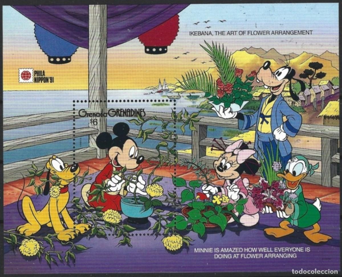 Sellos: GRENADA GRENADINES 1991 SHEET MNH DISNEY PHILANIPPON - Foto 1