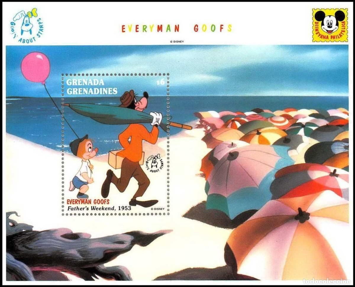Sellos: GRENADA GRENADINES 1992 SHEET MNH DISNEY GOOFY - Foto 1