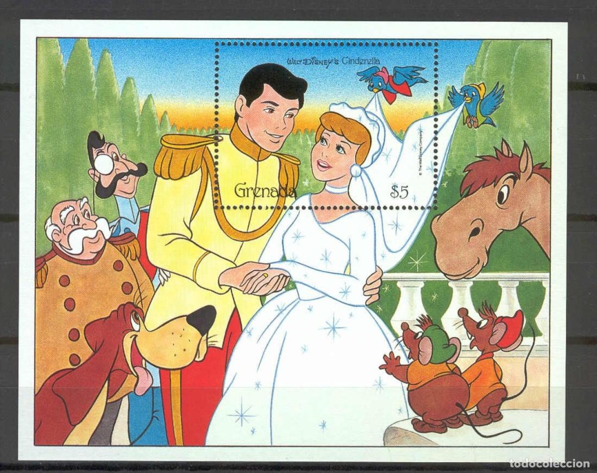 Sellos: GRENADA 1987 SHEET MNH DISNEY CENICIENTA CINDERELLA - Foto 1