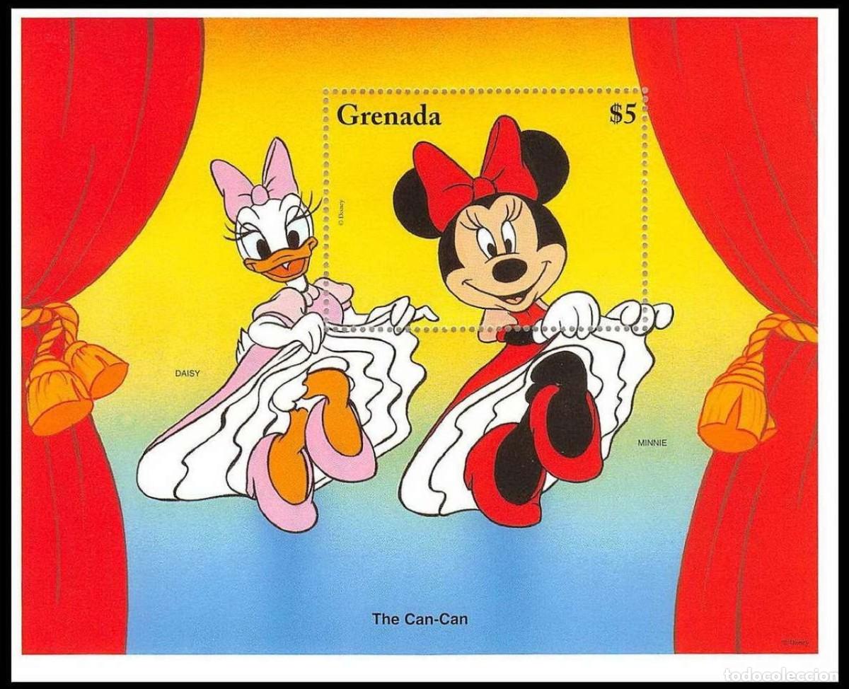 Sellos: GRENADA 1996 SHEET MNH DISNEY MINNIE MOUSE Y DAISY - Foto 1