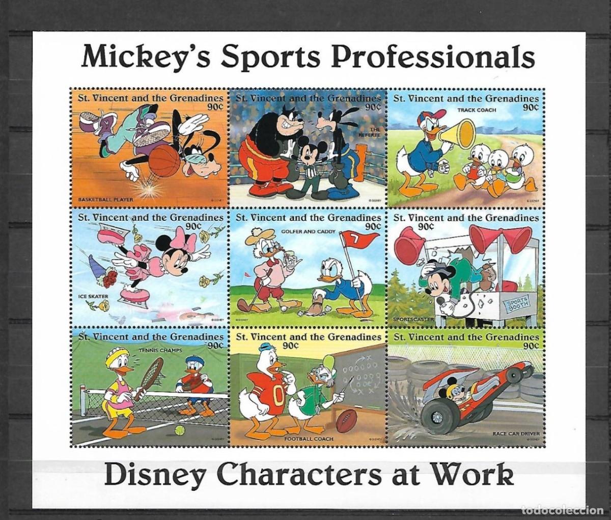 Sellos: ST. VINCENT GRENADINES 1996 SHEET MNH DISNEY - Foto 1