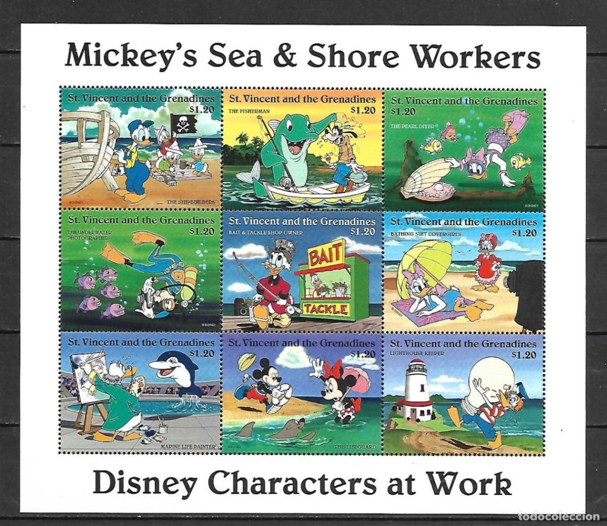 Sellos: ST. VINCENT GRENADINES 1996 SHEET MNH DISNEY - Foto 1