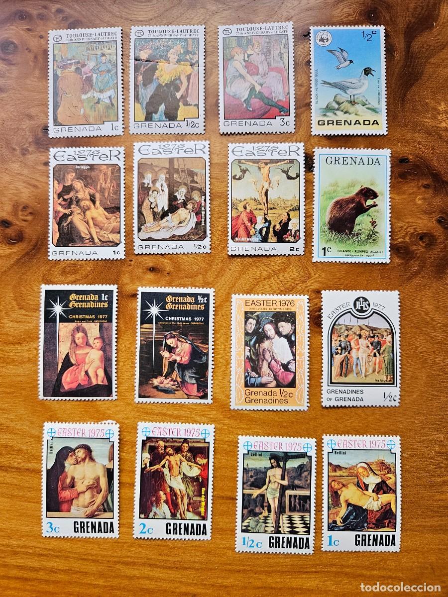 Sellos: LOTE 50 SELLOS USADOS GRENADA - Foto 2