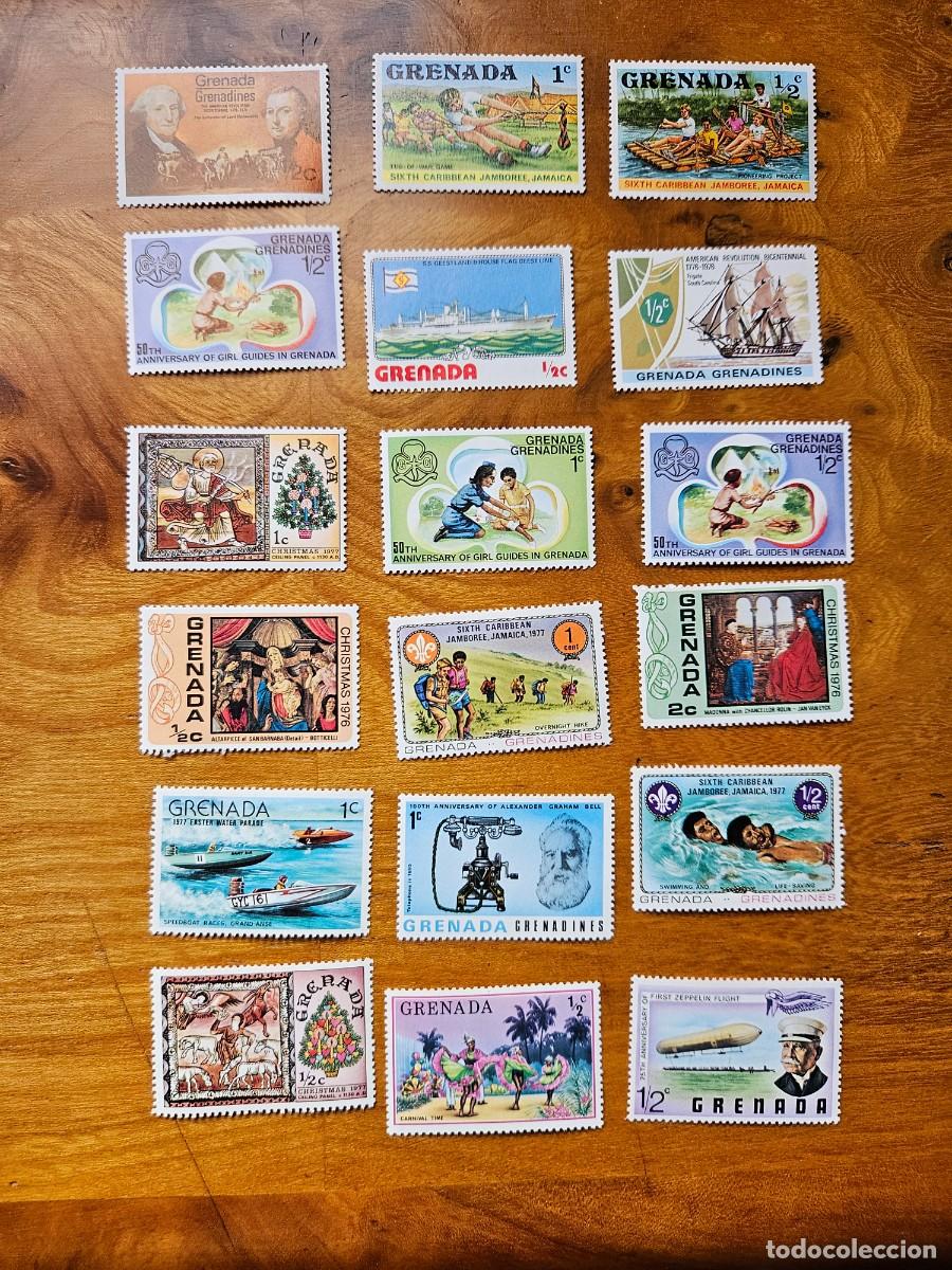 Sellos: LOTE 50 SELLOS USADOS GRENADA - Foto 3