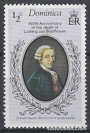 Sellos: DOMINICA 1977 - JOSEPH HAYDN, COMPOSITOR - MNH** - Foto 1