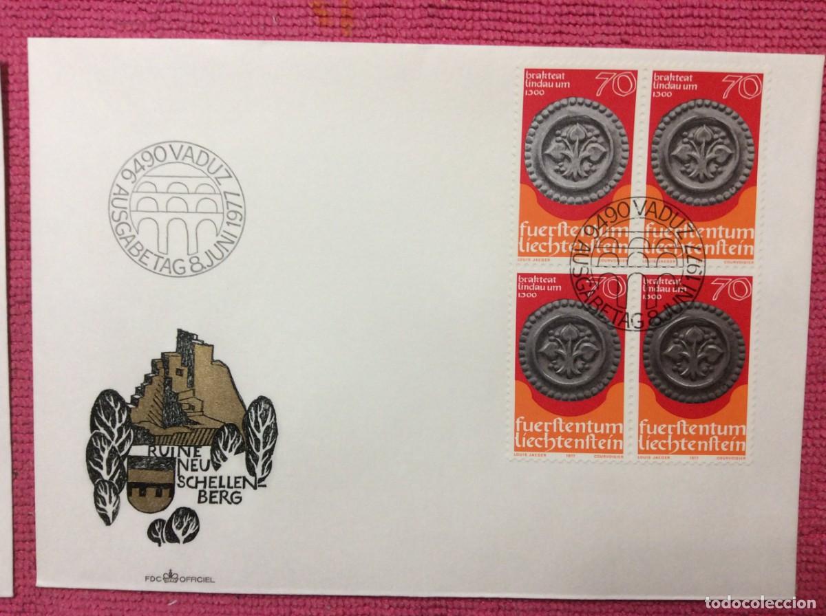 Sellos: LIECHTENSTEIN. SOBRES PRIMER D&Iacute;A - TEMA NUMISM&Aacute;TICA (2LLA189) - Foto 3
