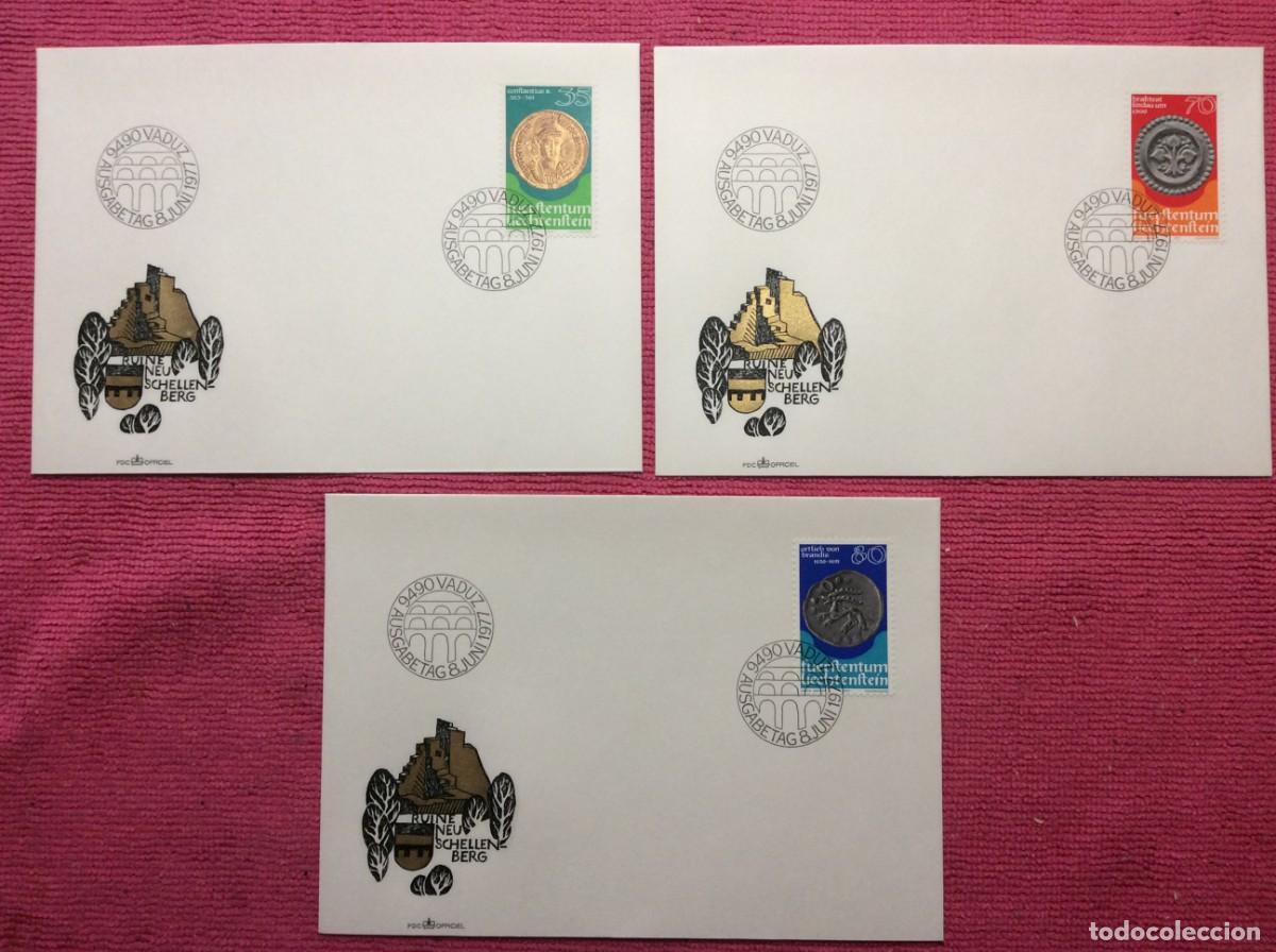 Sellos: LIECHTENSTEIN. SOBRES PRIMER D&Iacute;A - TEMA NUMISM&Aacute;TICA (2LLA201) - Foto 1