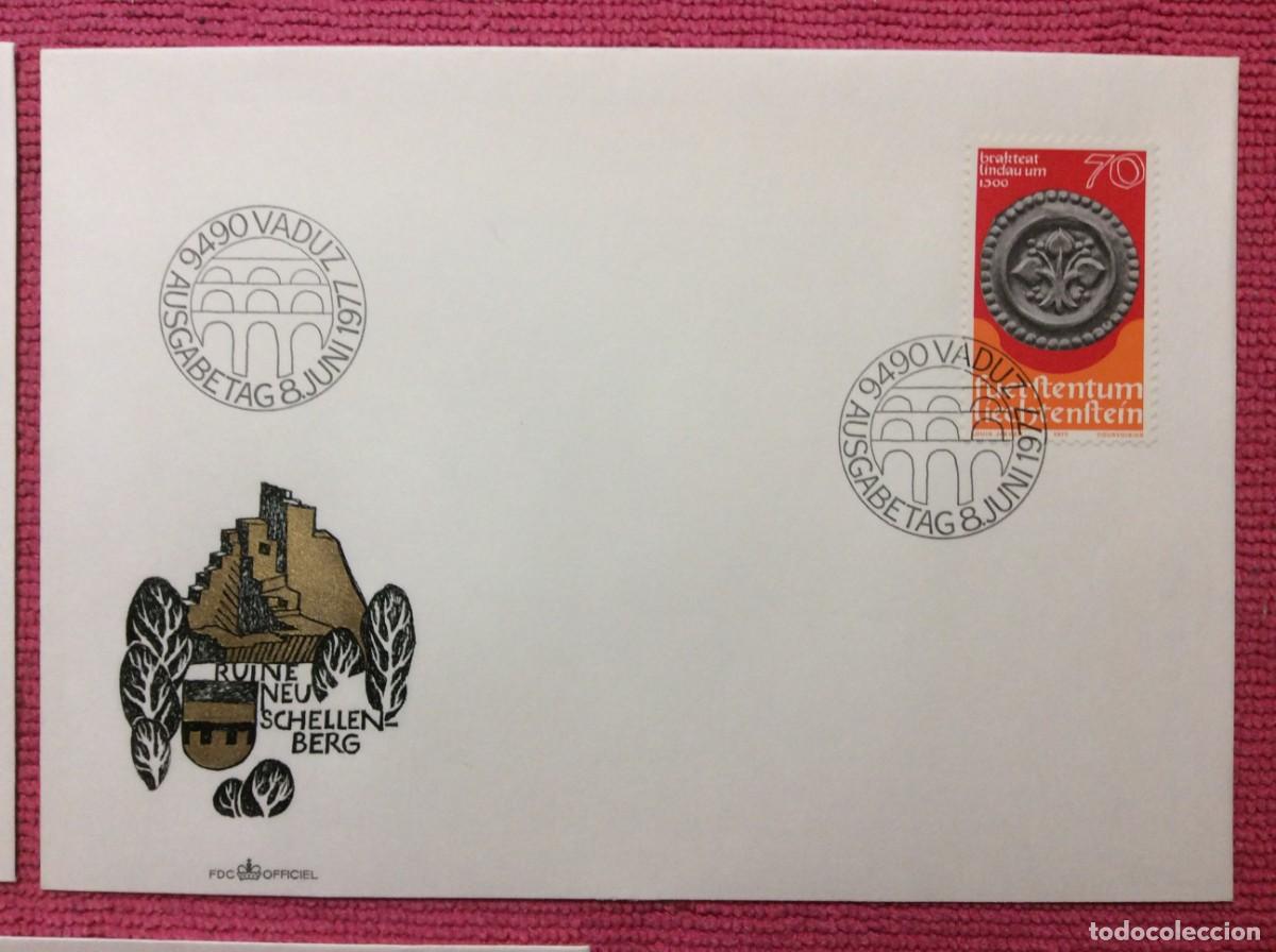 Sellos: LIECHTENSTEIN. SOBRES PRIMER D&Iacute;A - TEMA NUMISM&Aacute;TICA (2LLA201) - Foto 3