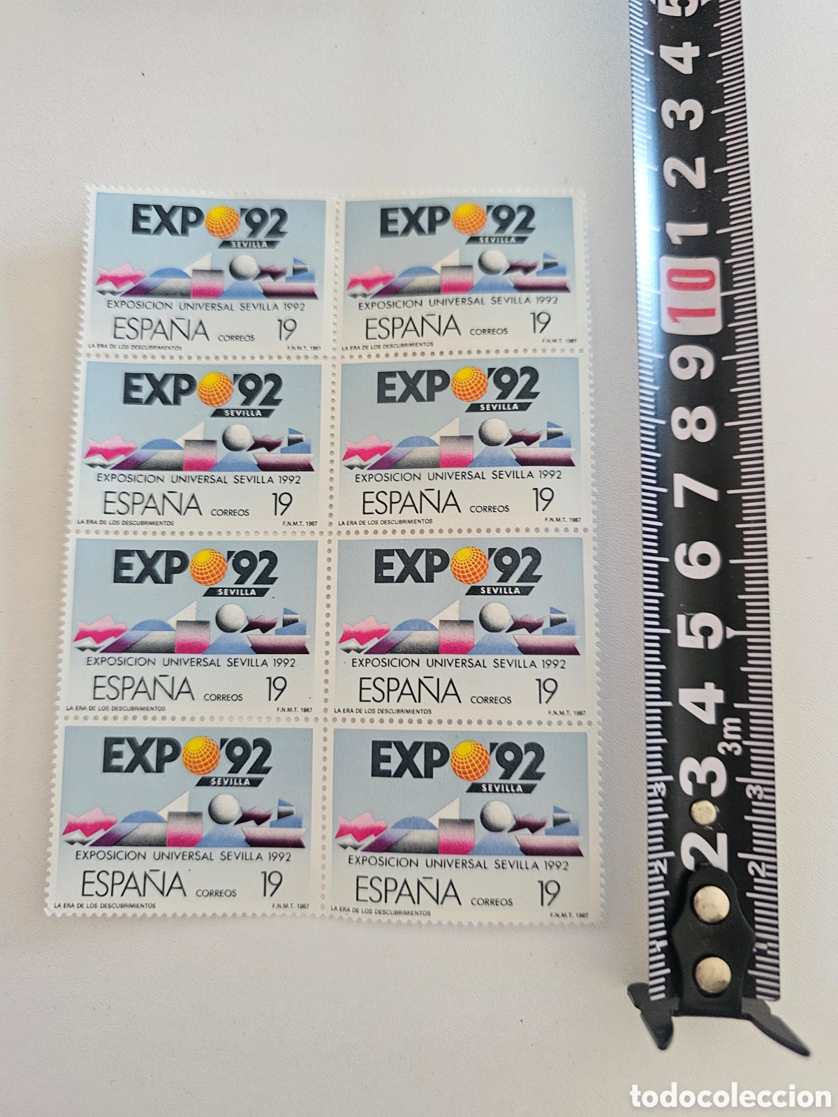 Sellos: 8 sellos de la Expo 92 de Sevilla 1987 - Foto 1