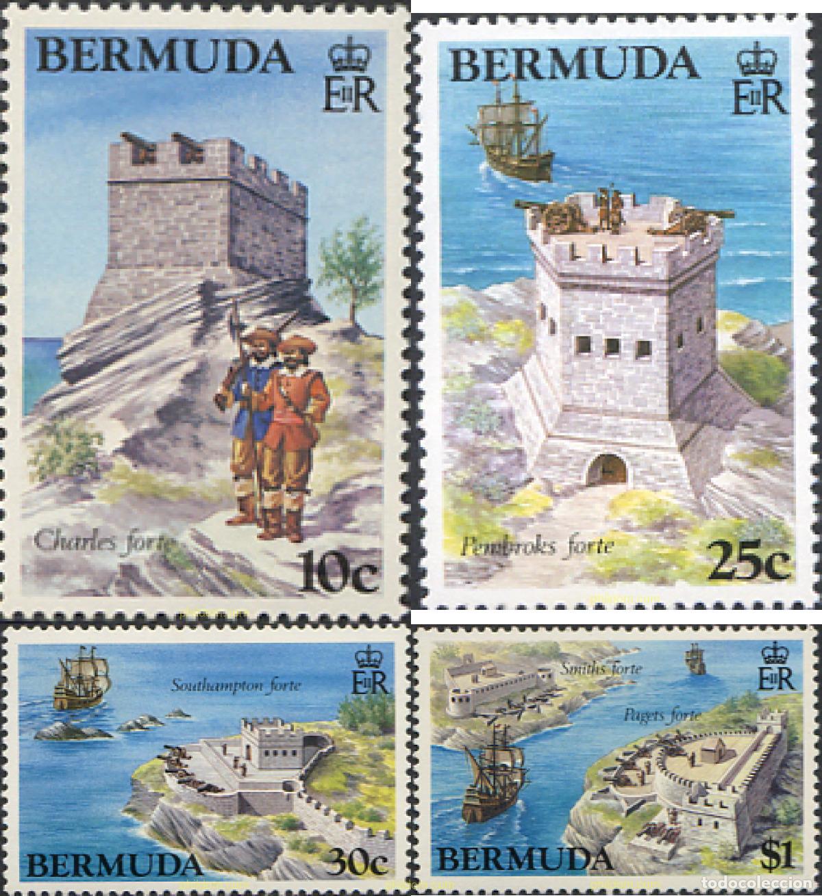 Sellos: 257463 MNH BERMUDAS 1982 FUERTES - Foto 1