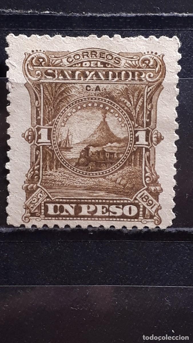 Sellos: SALVADOR. A&Ntilde;O 1891. (*). YVERT 45 - Foto 1