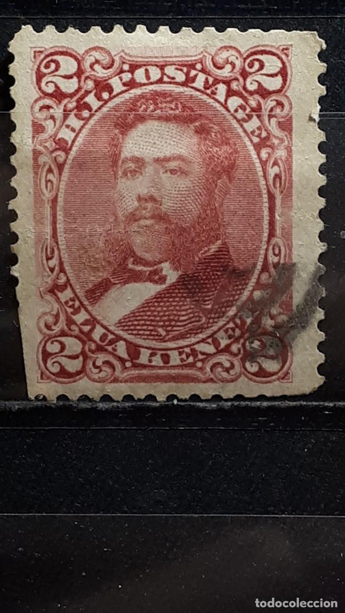 Sellos: HAWAI. A&Ntilde;O 1882-91. &deg;. YVERT 30. - Foto 1