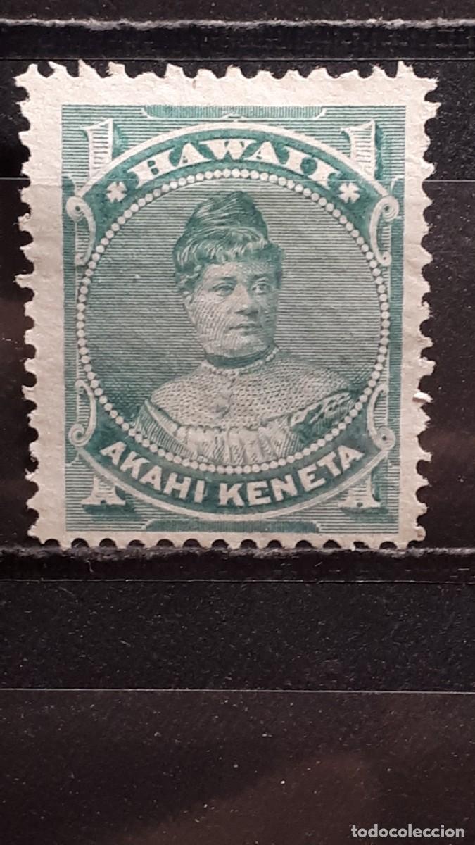 Sellos: HAWAI. A&Ntilde;O 1883-4. (*)/*. YVERT 34 - Foto 1