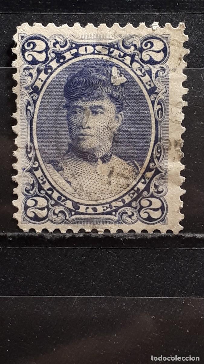 Sellos: HAWAI. A&Ntilde;O 1891. &deg;. YVERT 41 - Foto 1