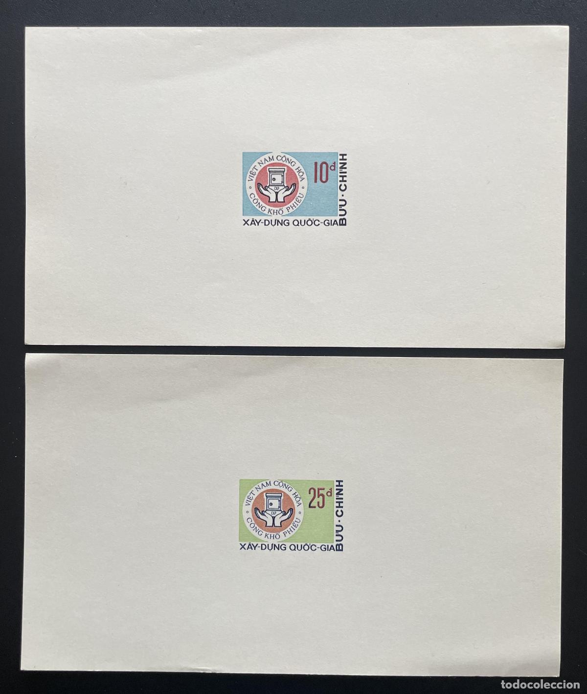Sellos: Vietnam South 1972 YT 436 437 bonos nacionales para eventos de lujo