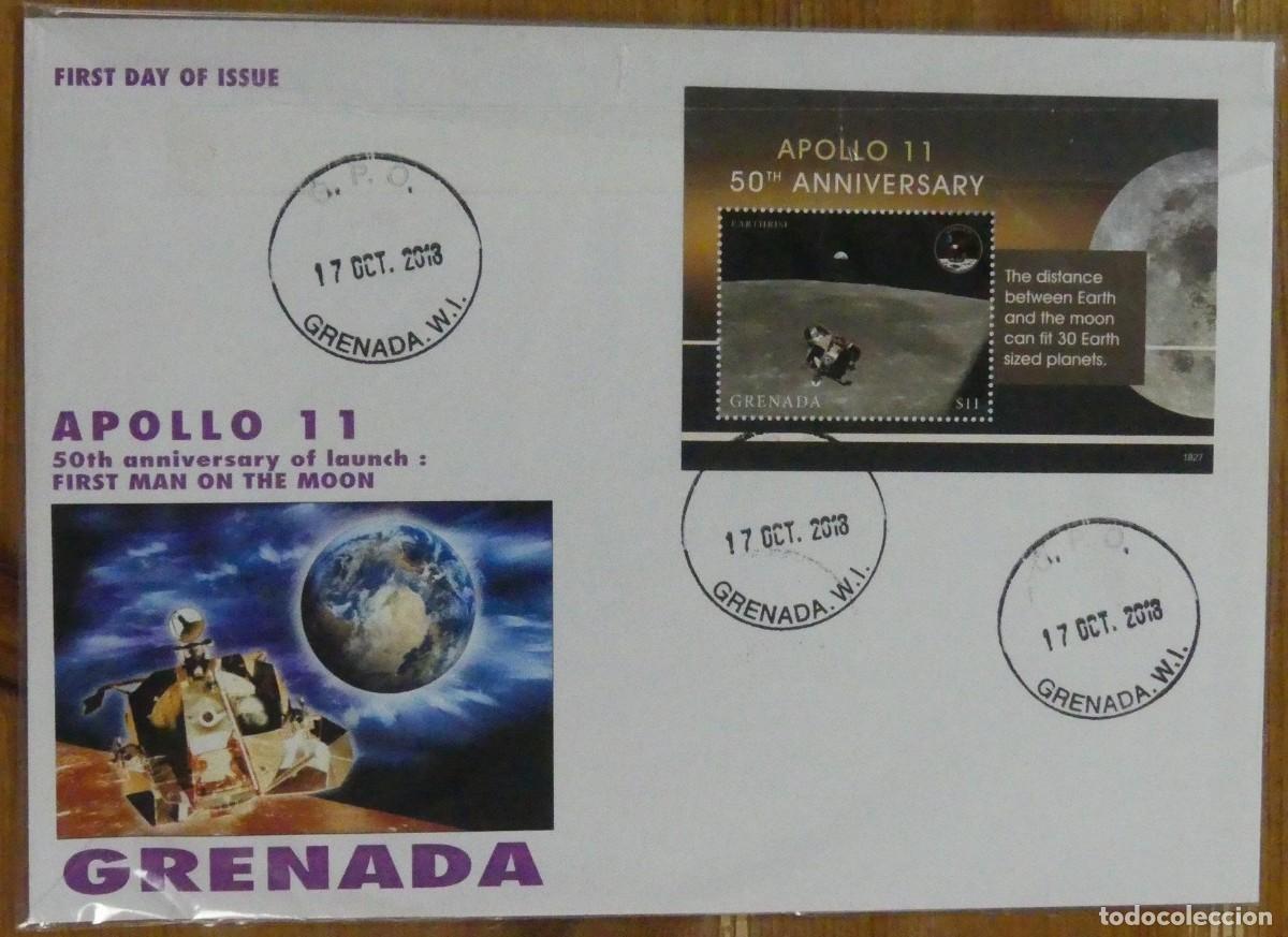 Sellos: GRENADA 2018 SPD FDC APOLLO 11 ESPACIO SPACE ESPACE - Foto 1