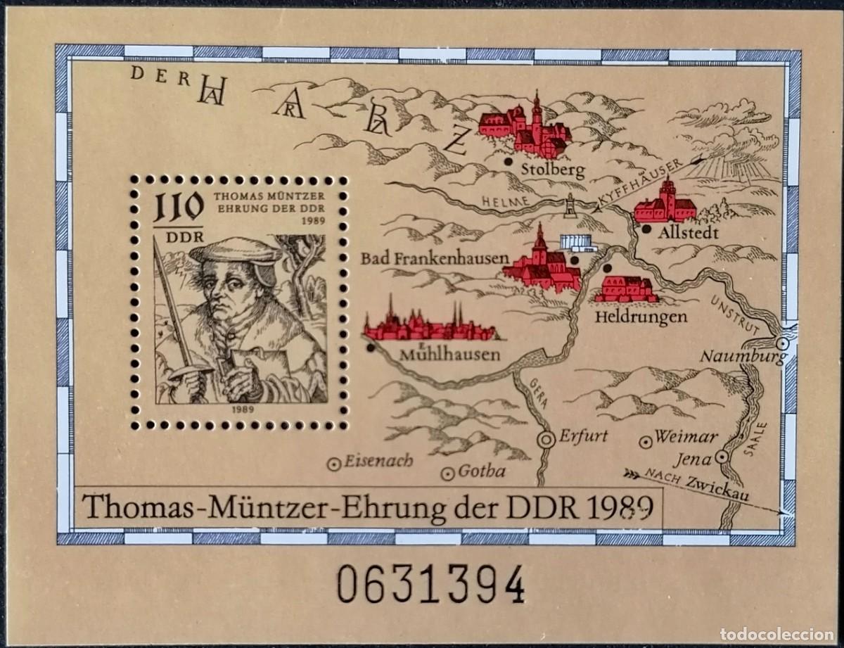 Sellos: ALEMANIA 1989 - HB THOMAS M&Uuml;NTZER . - Foto 1