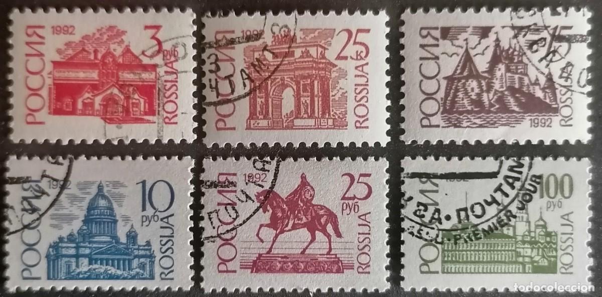 Sellos: RUSIA 1992 - 2 SERIES B&Aacute;SICAS . - Foto 1