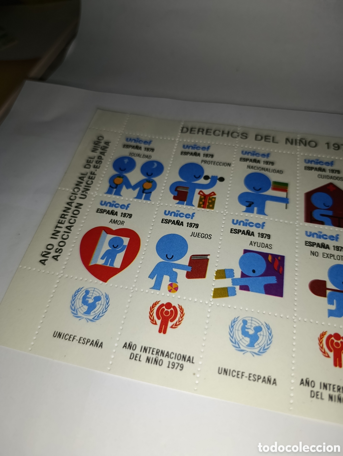 Sellos: Bloque de sellos derechos del ni&ntilde;o 1979 - Foto 4