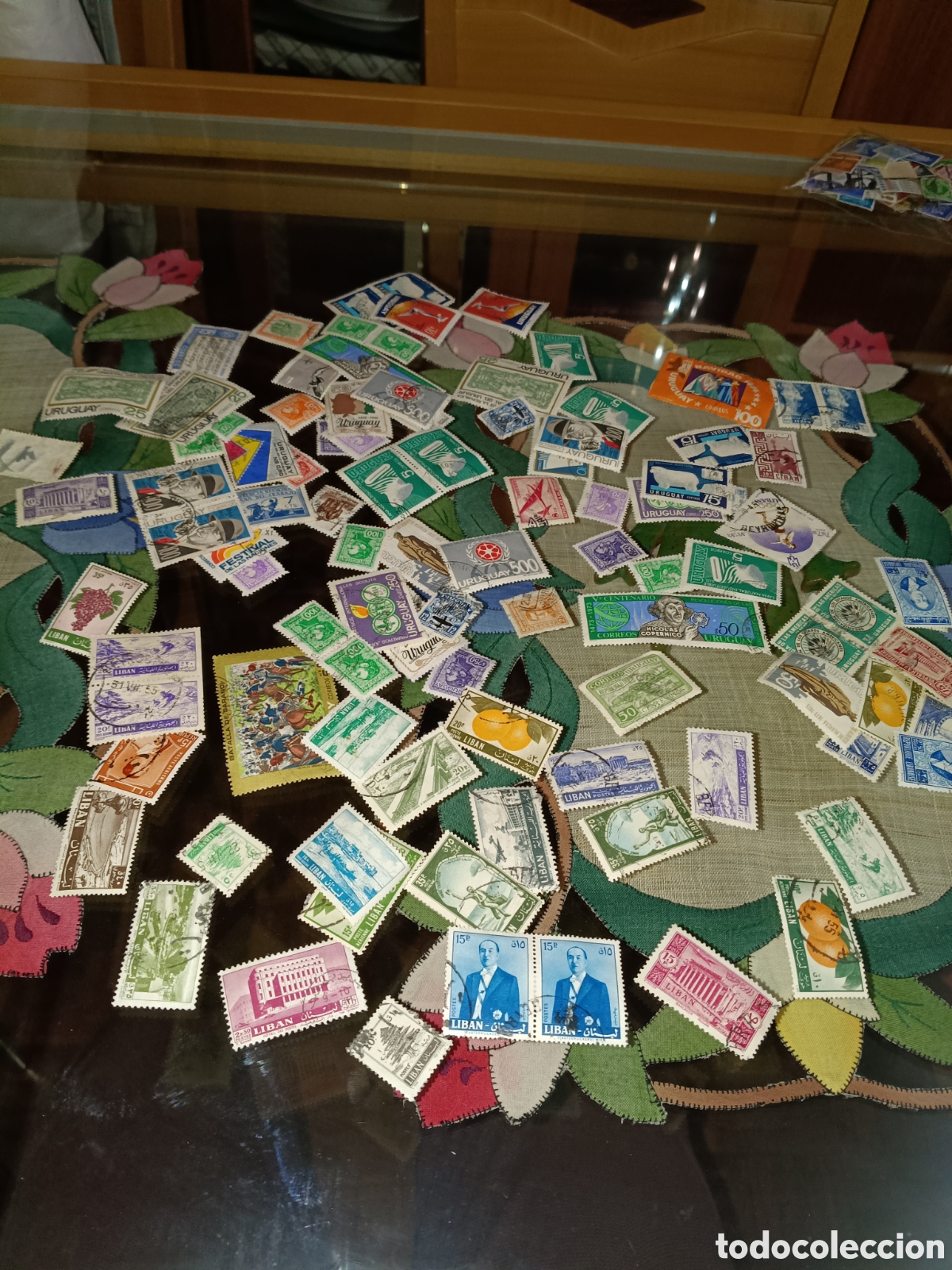 Sellos: 100 sellos Uruguay y L&iacute;bano - Foto 1
