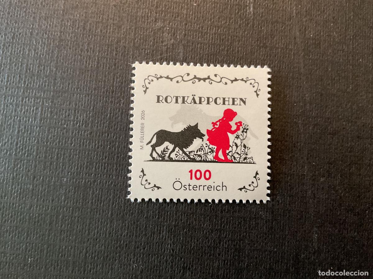 Sellos: CUENTOS. AUSTRIA A&Ntilde;O 2026. CAPERUCITA ROJA - Foto 1