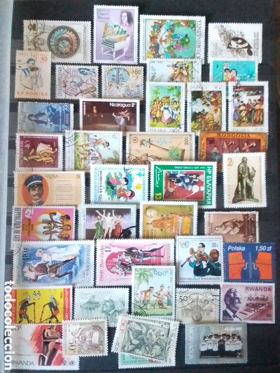 Sellos: 100 Sellos , Tem&aacute;tica M&Uacute;SICA - Foto 3