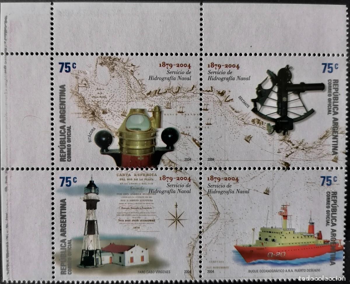Sellos: ARGENTINA 2004 - SERVICIO GEOGR&Aacute;FICO NAVAL . - Foto 1