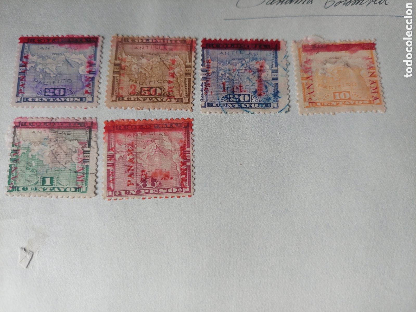 Sellos: PANAMA MAOA 1904/6 REP&Uacute;BLICA INDEPENDENCIA