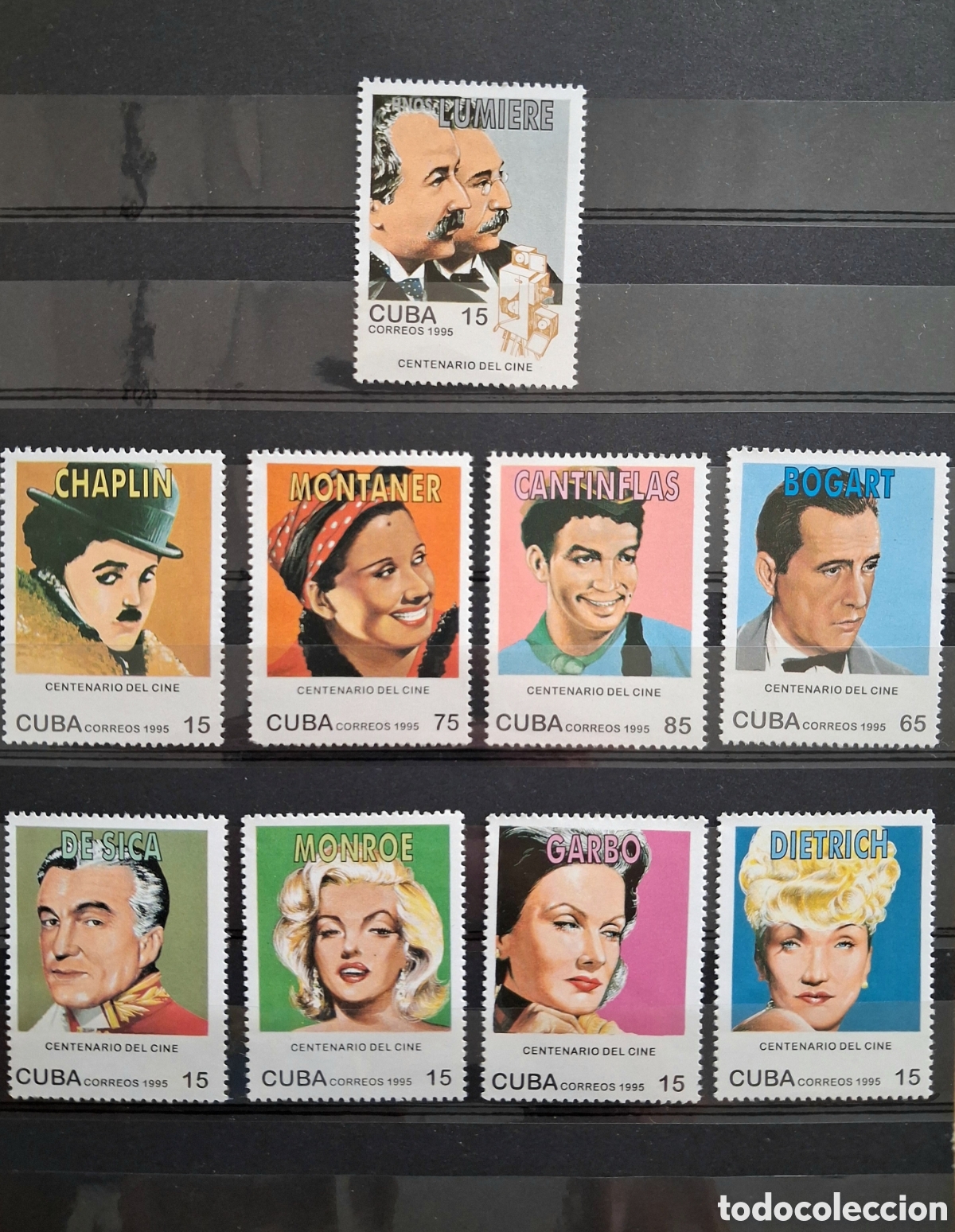 Sellos: Lote sellos Cuba Centenario del CINE - Foto 1