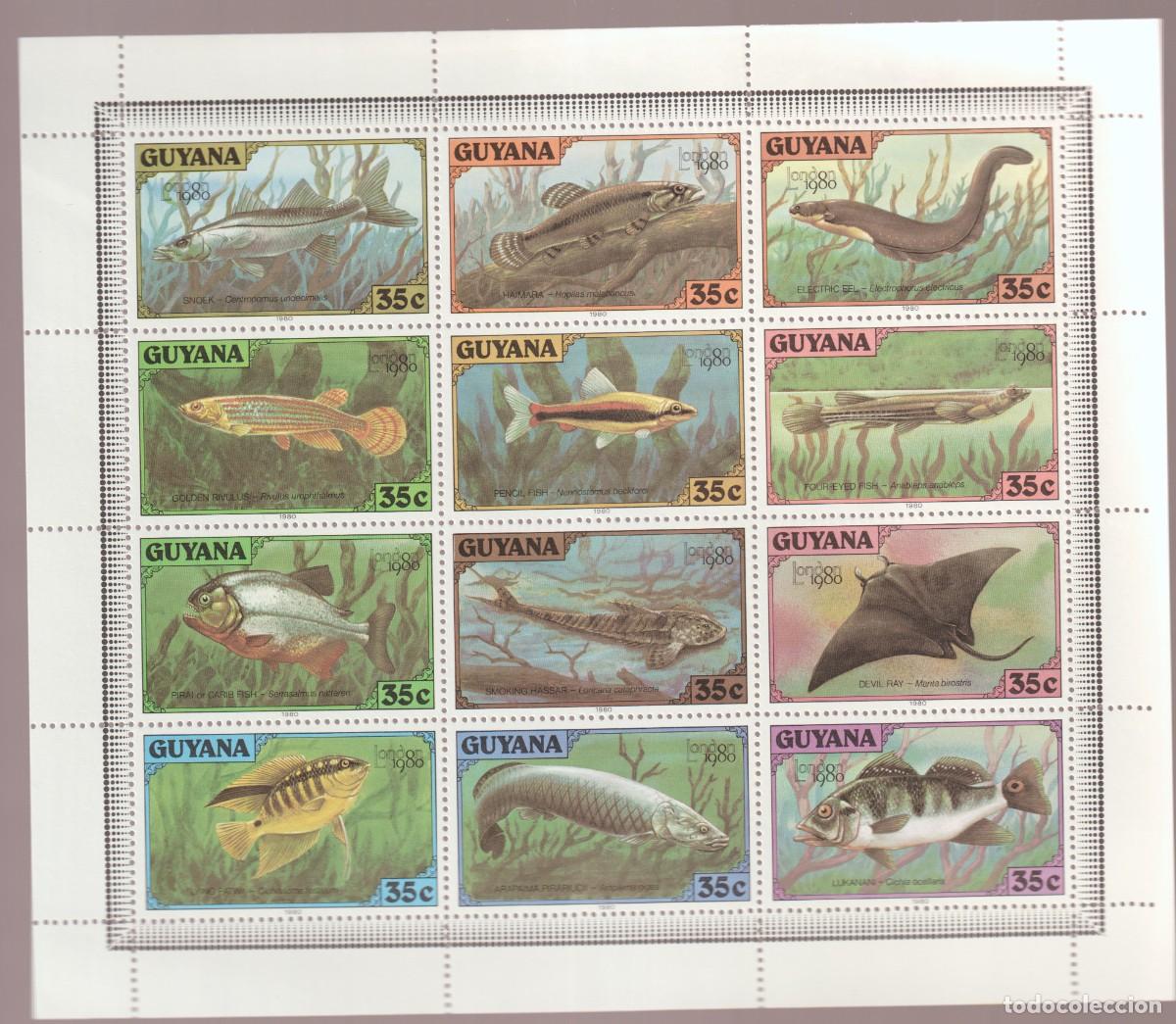 Sellos: Guyana 1980 - Yvert 561/572 mnh** - Foto 1