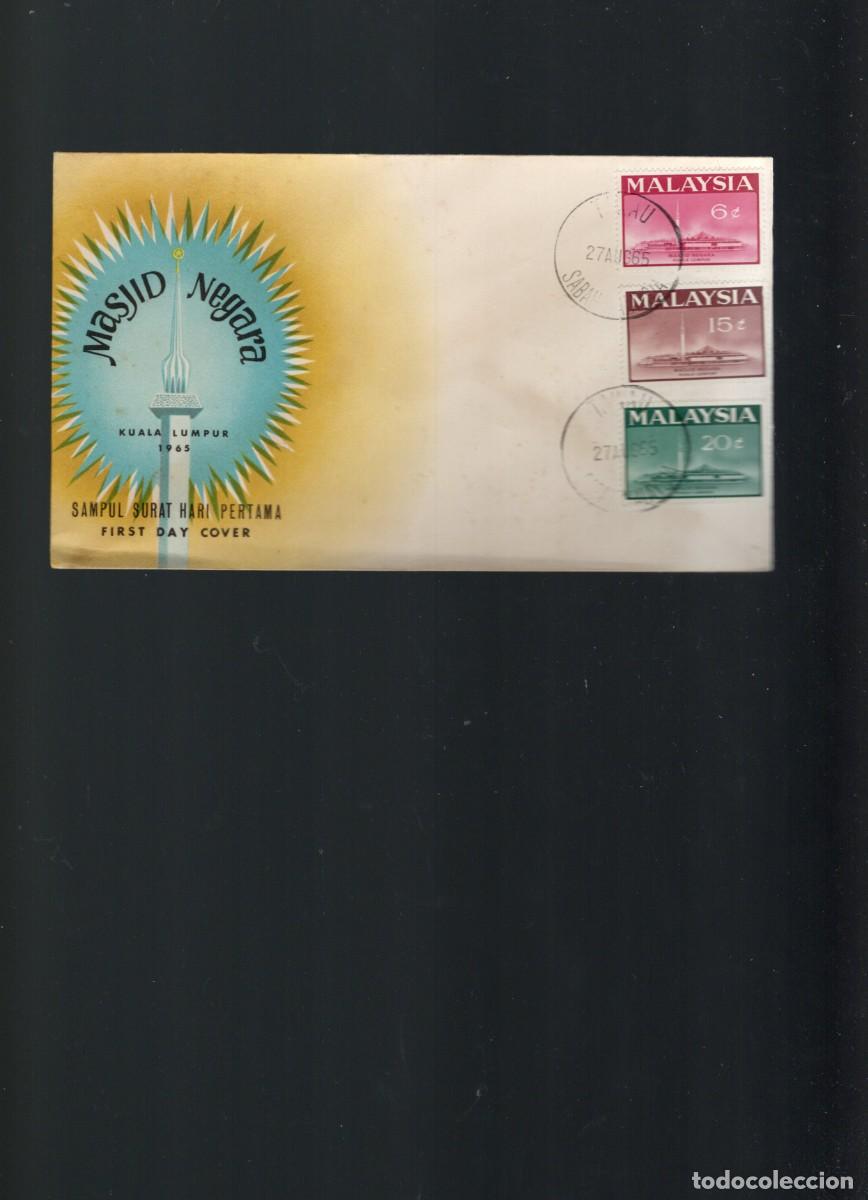 Sellos: PAIS ASIAFDC MALAYSIA 1965