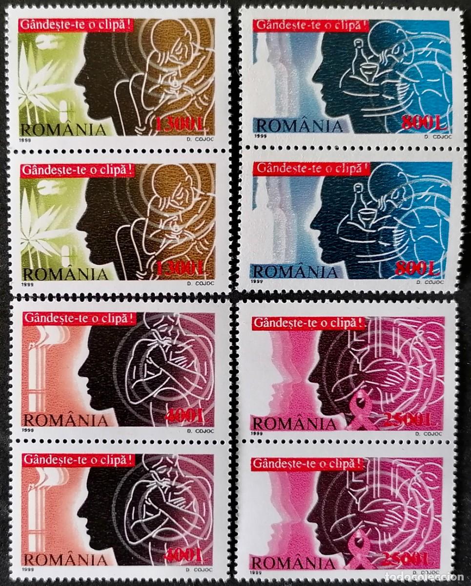 Sellos: RUMANIA 1999 - SALUD / RIESGOS .