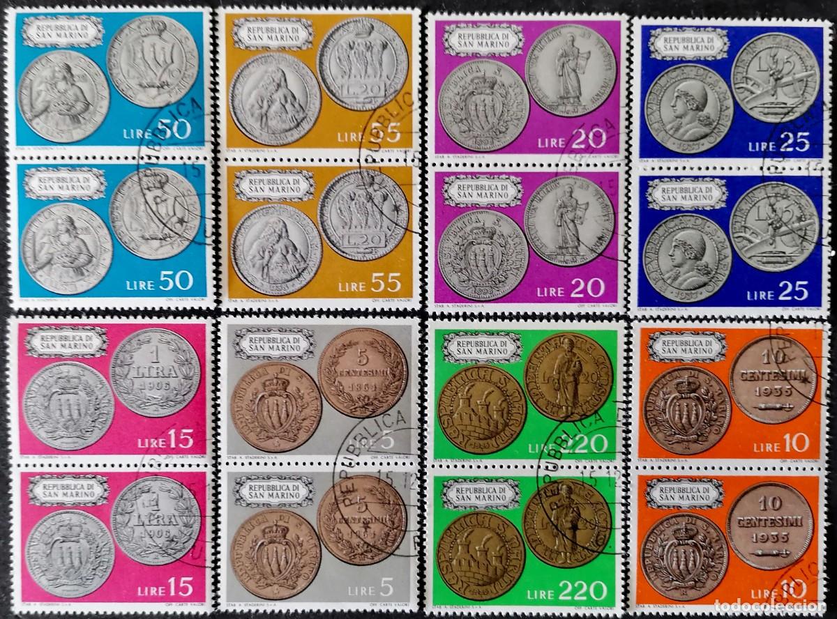 Sellos: SAN MARINO 1972 - MONEDAS .