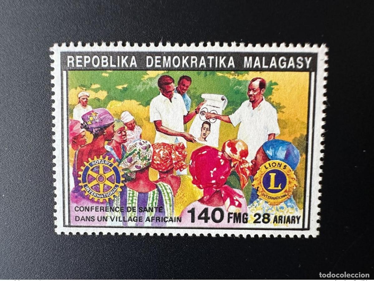 Sellos: Madagascar 1992 Mi. 1390 I Conferencia de Rotary International Lions Health