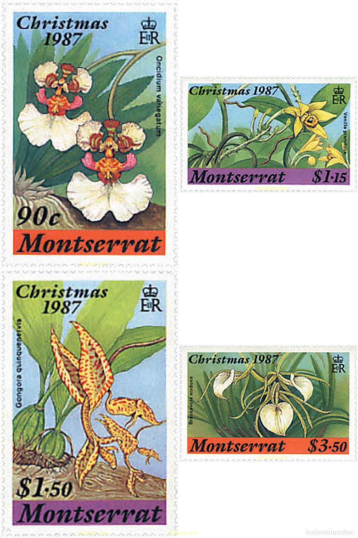 Sellos: 95226 MNH MONTSERRAT 1987 NAVIDAD - ORQUIDEAS