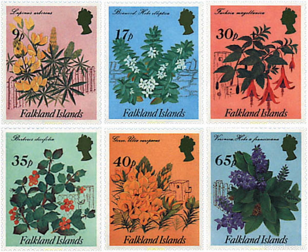 Sellos: 88872 MNH FALKLAND 1995 FLORES DE ARBUSTOS
