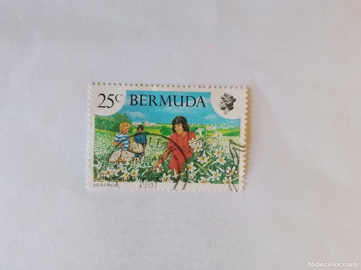 Sellos: AM&Eacute;RICA BERMUDAS SELLO USADO