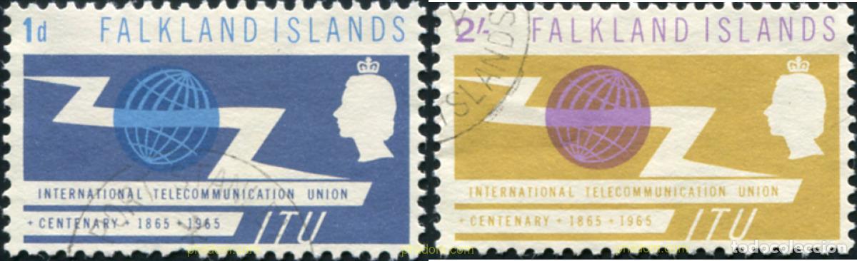 Sellos: 783697 USED FALKLAND 1965 CENTENARIO DE LA UNION INTERNACIONAL DE TELECOMUNICACIONES