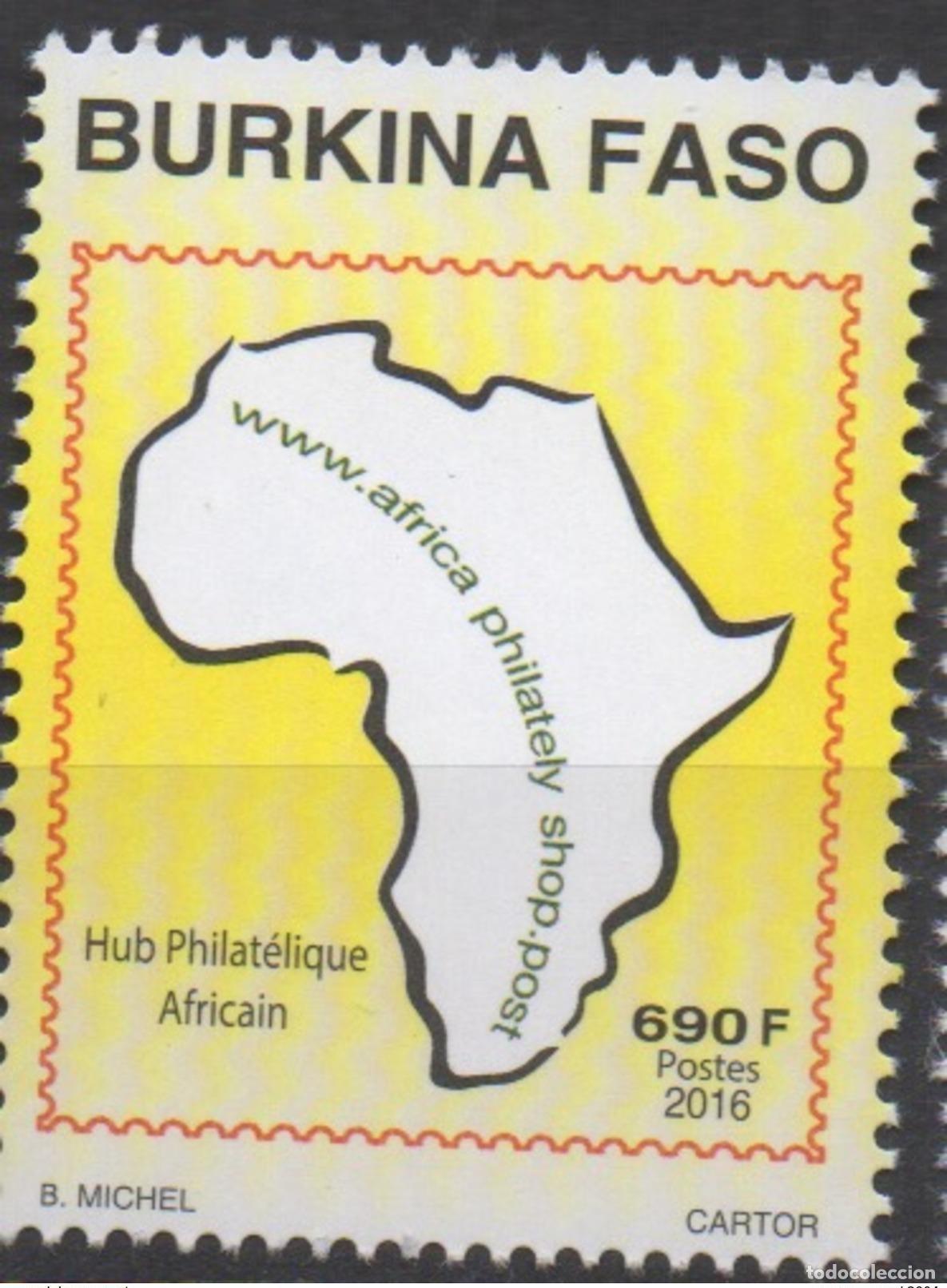 Sellos: Burkina Faso 2016 Mi.? Edici&oacute;n: Commune Africa Shop Hub Philatelic 1 val. **