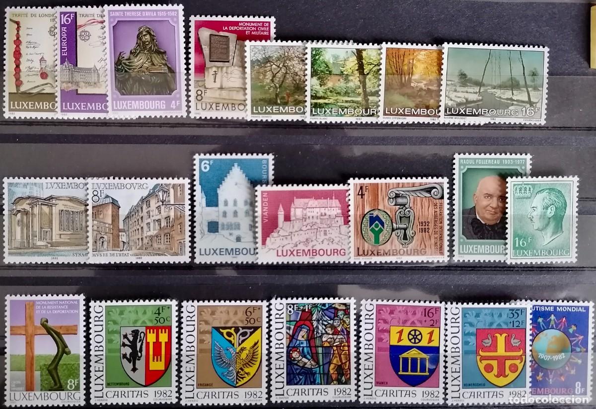 Sellos: LUXEMBURGO 1982 - A&Ntilde;O COMPLETO .