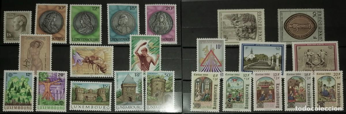 Sellos: LUXEMBURGO 1986 - A&Ntilde;O INCOMPLETO . - Foto 1