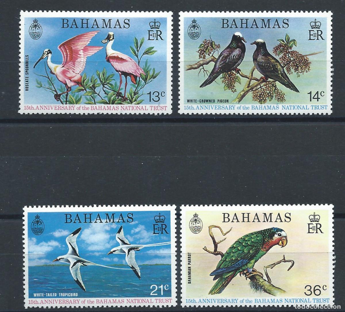 Sellos: Bahamas N&deg;350/52** (MNH) 1974 - Faune &rdquo;Oiseaux&rdquo;