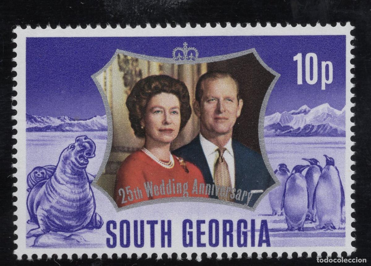 Sellos: SOUTH GEORGIA ( FALKLAND ISLANDS ) 1972 STAMP MICHEL FK-SG 44