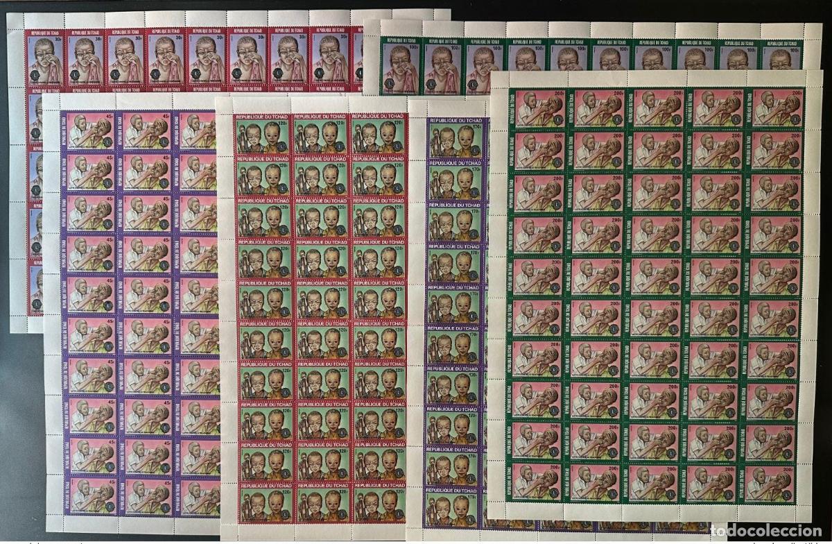Sellos: Chad 1987 Mi. 1160 - 1165 Lucha contra el tracoma | Las juntas directivas de Lions International