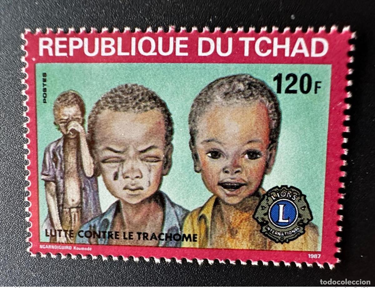 Sellos: Chad 1987 Mi. 1163 Lucha contra el tracoma Lions International 120F