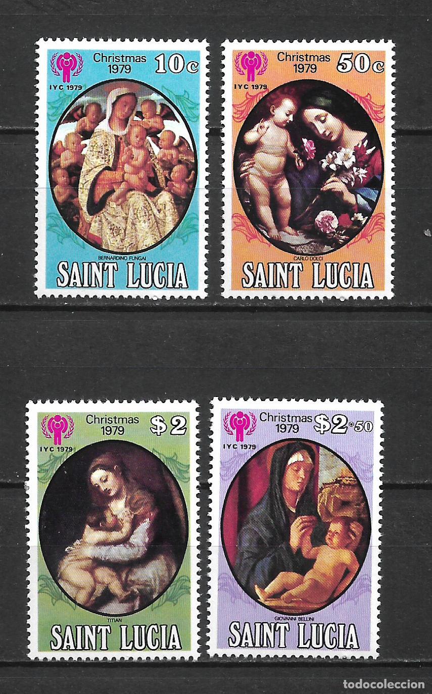 Sellos: santa lucia 1979 scott 478-481 ** mnh navidad 3.30&euro; - 22/7