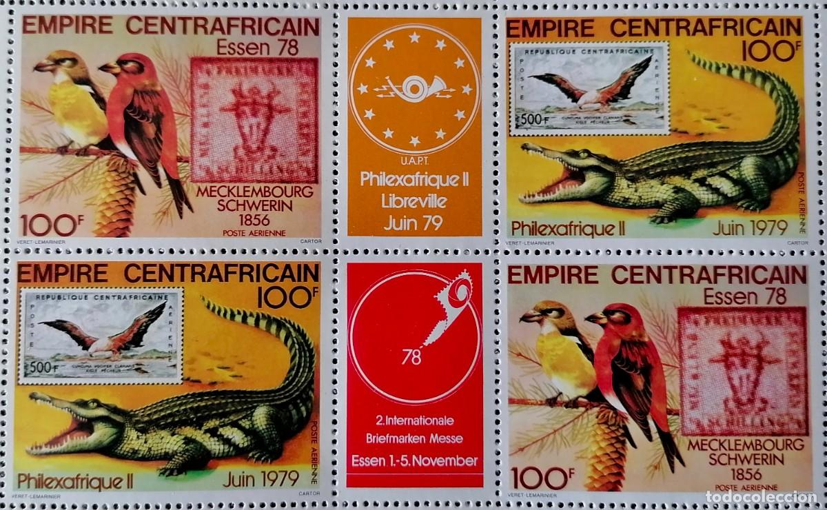 Sellos: CENTRO&Aacute;FRICA 1978 - EXPOSICIONES FILAT&Eacute;LICAS .
