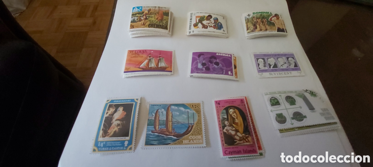 Sellos: 127 SELLOS NUEVOS COLONIAS INGLESAS A&Ntilde;OS 70